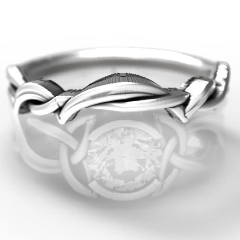 Celtic Eternity Ring Matching Band for 405b Unique Engagement Ring Handcrafted in Your Size 405b Sterling Silver Celtic Knot Ring