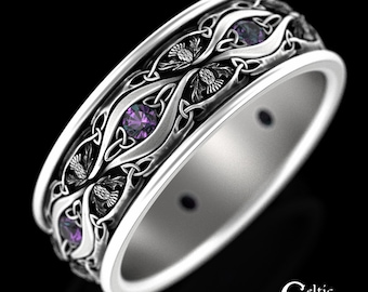 Thistle Wedding Bands