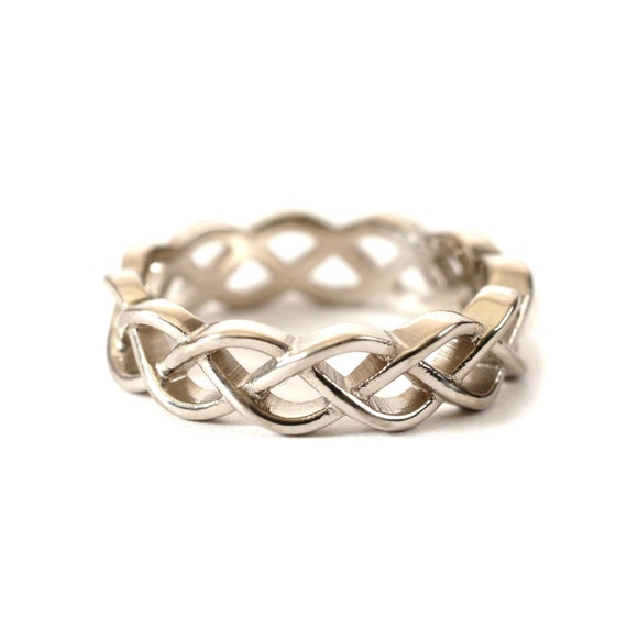 Sterling Silver Celtic Knot Ring Etsy