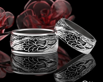 10K Gold Tree of Life Ring, 14K 18K Tree Ring, Tree of Life