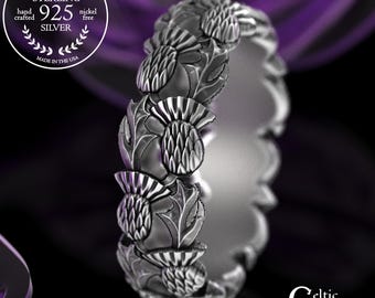 Thistle Wedding Bands