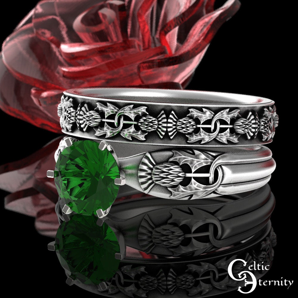 Wiccan wedding deals ring sets
