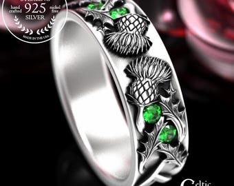 Thistle Wedding Bands