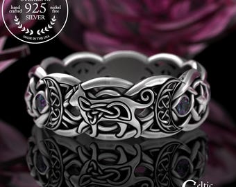 Silver Gem Animal Rings