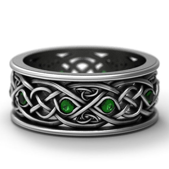 Black Diamond Eternity Ring-Sterling Silver Band empilable Différentes Tailles
