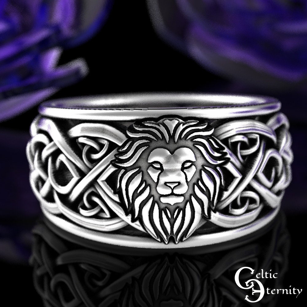 925 Sterling Silver Lion Ring, Lion Head Silver Ring, Sculpture Silver Ring,  Animal Ring - AliExpress