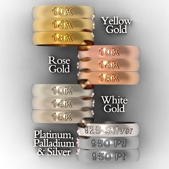 Gold Valknut Knot Ring Set Interlocking Triangles Wedding Bands