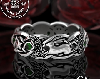 Silver Gem Animal Rings