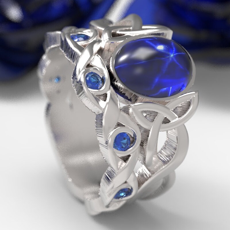 Weddings Landy Star Sapphire Ring Oval Cut 6 Star Ring Silver Ring For Women Blue Star Sapphire Ring,925 Sterling Silver Engagement Ring