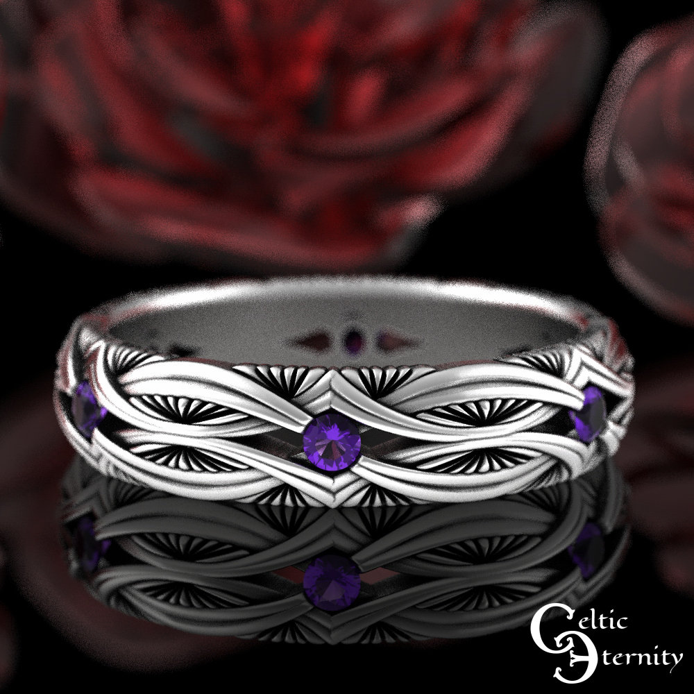 Art Deco Filigree Amethyst Ring – Michelle Hoting Jewelry Artist