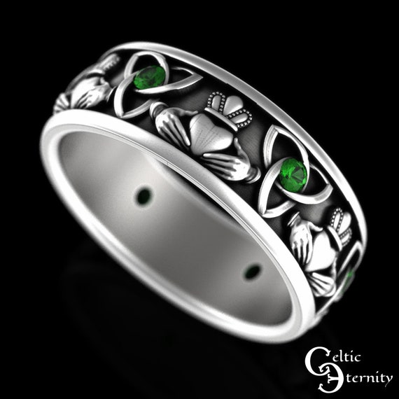 Irish claddagh ring for men deals