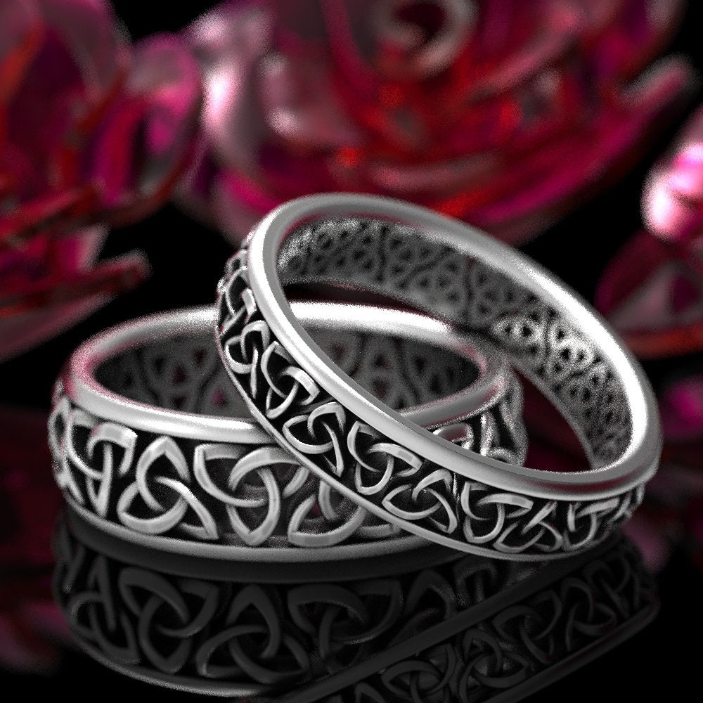 Irish celtic wedding rings