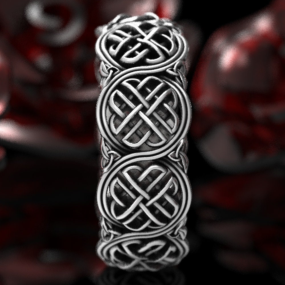 Celtic shield 2024 knot ring