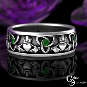 Claddagh Ring In Sterling Silver - Royal Mile Silver - Foto 9