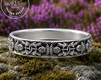 Thistle Wedding Bands