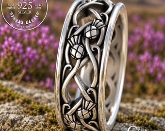 Thistle Wedding Bands