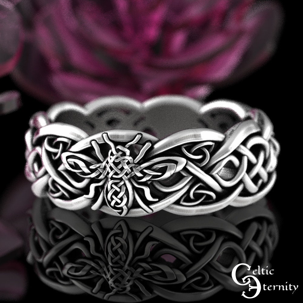 Bee wedding ring best sale