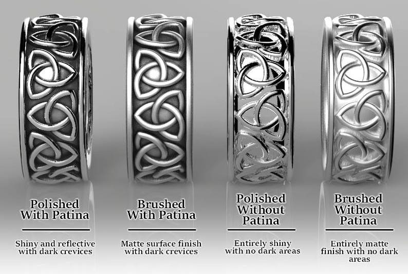 Celtic Eternity Ring Matching Band for 405b Unique Engagement Ring Handcrafted in Your Size 405b Sterling Silver Celtic Knot Ring