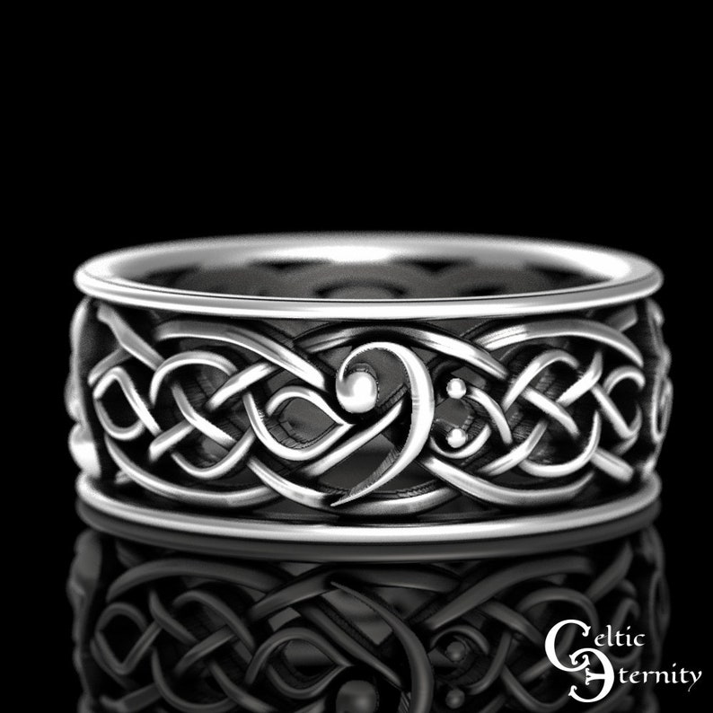Musical Wedding Ring Infinity Symbol Ring Sterling Silver Etsy