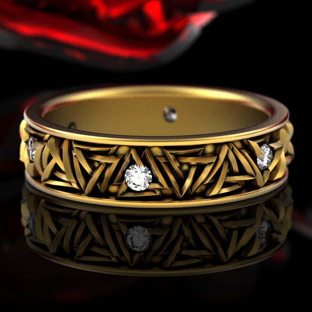 Norse pagan wedding rings deals
