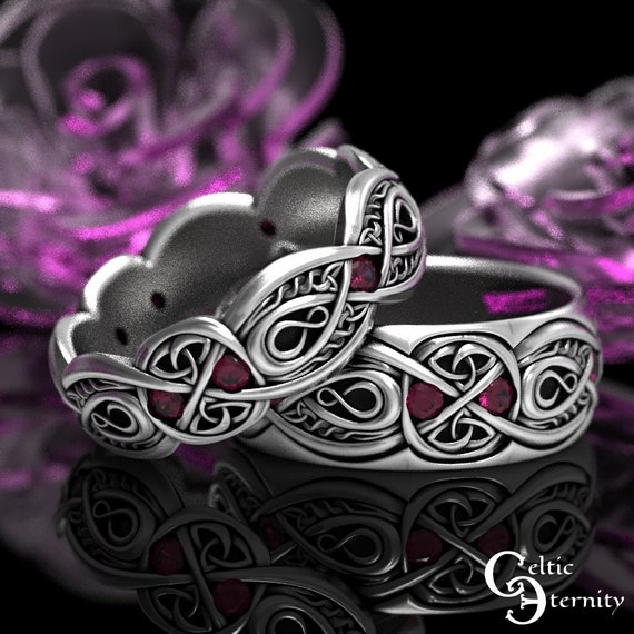 Matching celtic wedding bands sale