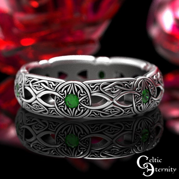 Beldiamo 6.5 G Celtic Trinity Knot Quaternary Ring, Quad Trinity Triquetra  Triskele Ring Celtic Shield Symbol Gift Jewelry - Etsy Sweden