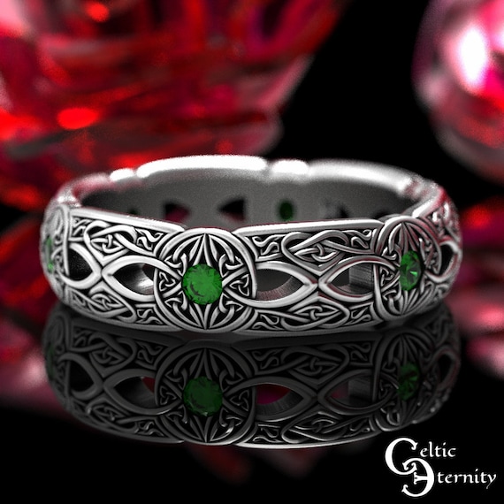 Beldiamo 6.5 G Celtic Trinity Knot Quaternary Ring, Quad Trinity Triquetra  Triskele Ring Celtic Shield Symbol Gift Jewelry - Etsy Sweden