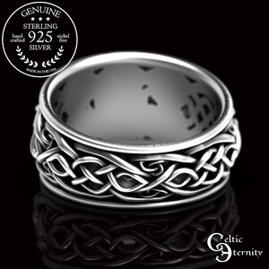 Anillo celta de zorro kitsune, anillo kitsune de plata de ley, anillo de boda de zorro kitsune, anillo de zorro de nueve colas, joyería celta de zorro, anillo de zorro, 1395 imagen 7