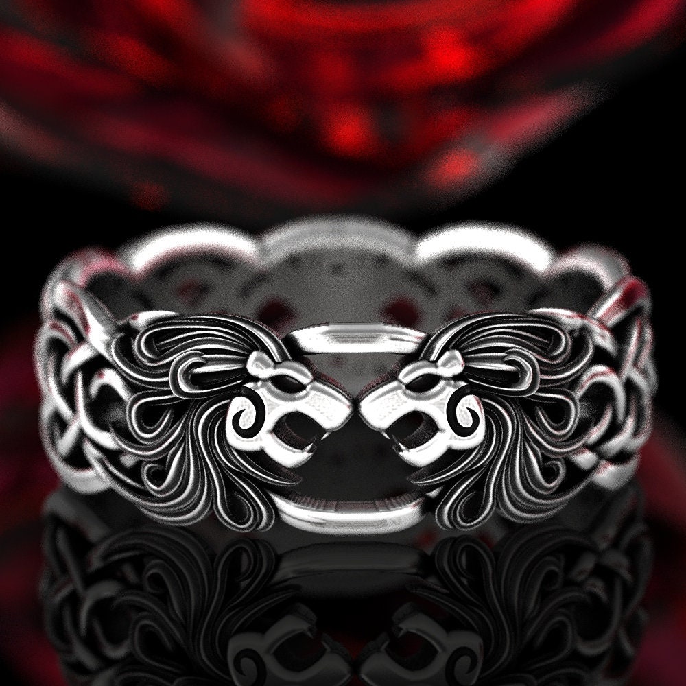 Silver Lion Ring