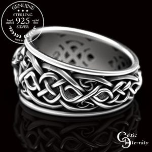 Anillo celta de zorro kitsune, anillo kitsune de plata de ley, anillo de boda de zorro kitsune, anillo de zorro de nueve colas, joyería celta de zorro, anillo de zorro, 1395 imagen 6