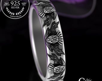 Thistle Wedding Bands
