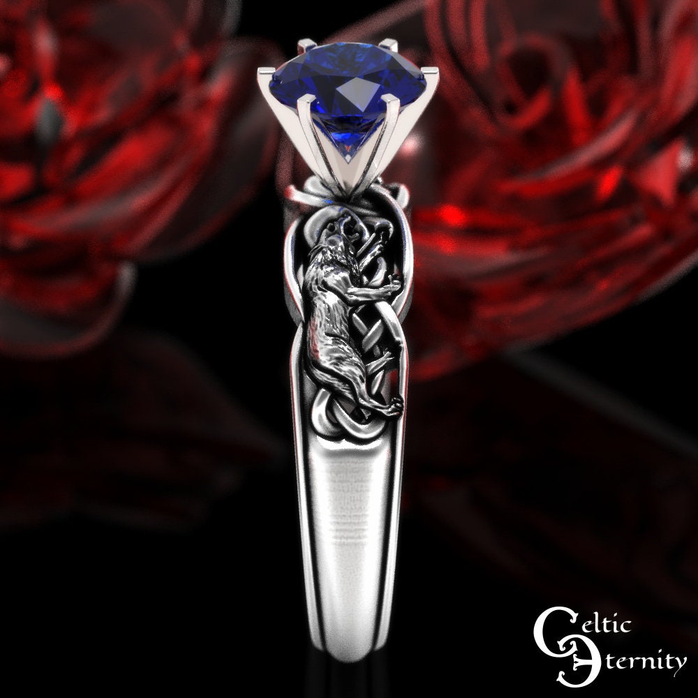 Celtic engagement shop rings sapphire