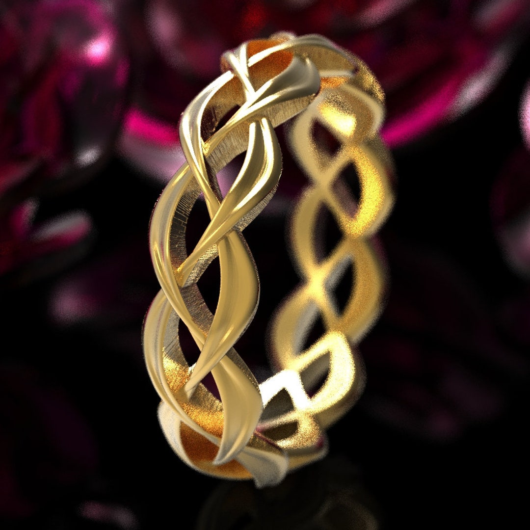 Gold Celtic Wedding Ring Womens Gold Celtic Ring Celtic - Etsy