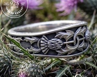 Thistle Wedding Bands