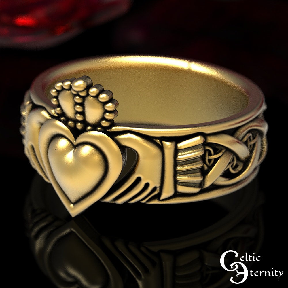 Infinity claddagh shop ring