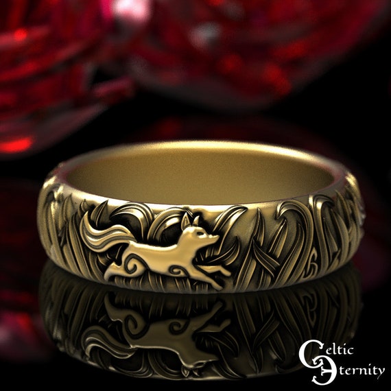 Gold fox shop ring