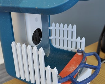 Bird Buddy Feeder Perch & Tall Fence Combination - 3D Printed in UK - Multiple Colours