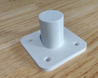 Bird Buddy Feeder Floor/Fence/Surface Mount Accessory - 3D Printed in UK - White