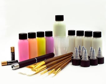 41-Piece Deluxe Glow in the Dark Paint Kit - UV Reactive Glow Paint