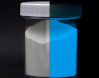 Glow In The Dark Powder, Blue - UV Reactive Glow Powder / Luminescent Glow Pigment