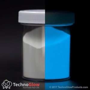 Glow In The Dark Powder, Blue UV Reactive Glow Powder / Luminescent Glow Pigment image 1