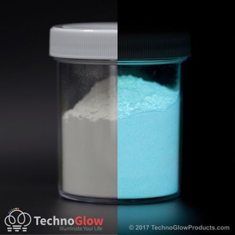 Glow in the Dark Powder White UV Reactive Glow Powder / Etsy