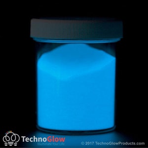 Glow In The Dark Powder, Blue UV Reactive Glow Powder / Luminescent Glow Pigment image 3