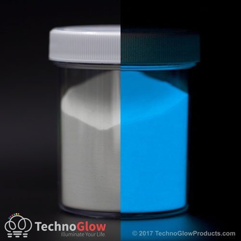 Glow In The Dark Powder, Blue UV Reactive Glow Powder / Luminescent Glow Pigment image 1