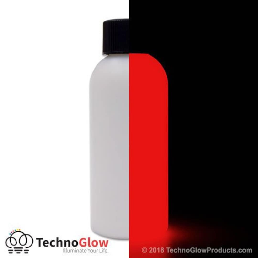Glow in the Dark Paint, Bright Invisible Red UV Reactive