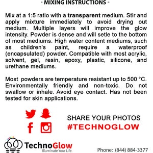 Glow In The Dark Powder, Blue UV Reactive Glow Powder / Luminescent Glow Pigment image 7