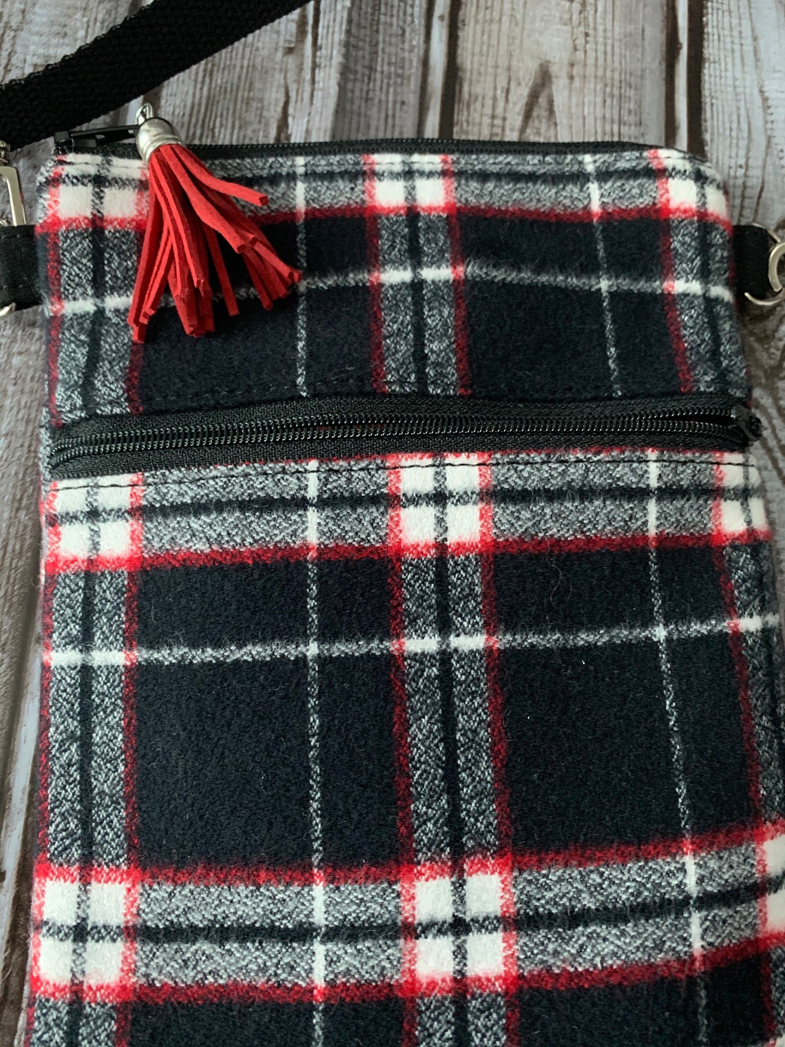 Plaid Crossbody Purse Buffalo Plaid Cross Body Bag in stock Etsy