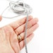 3.5mm Metallic Silver Twisted Rayon Satin Rope Silk Braid Cord 3 Ply ...