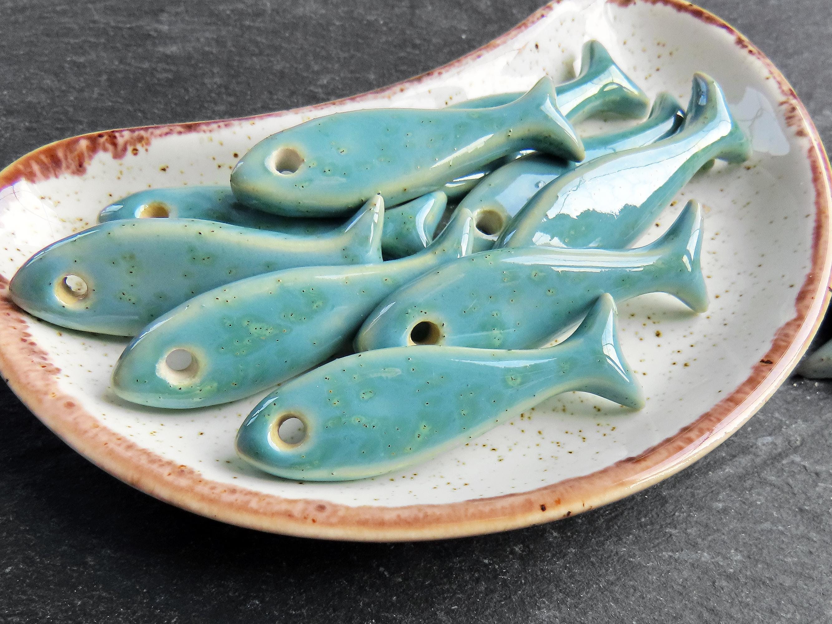 Porcelain fish figurine