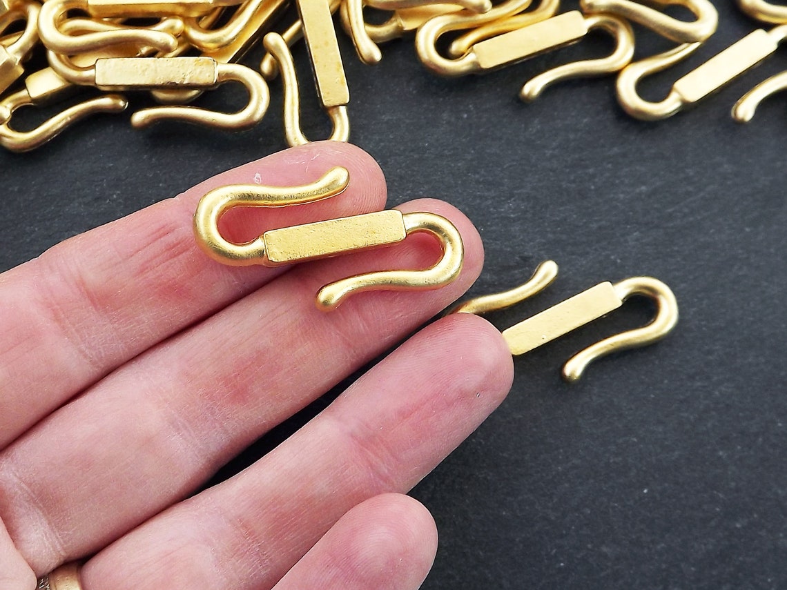 S Hook Clasp Large Heavy Duty Gold Hook Clasps Shook Clasp Etsy